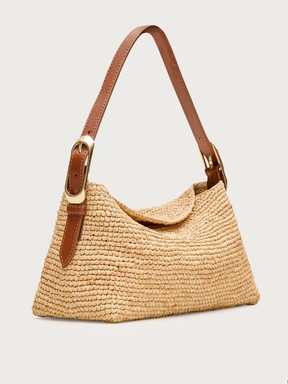J Crew Berkeley small handknotted shoulder bag in raffia - Picture 3 of 8